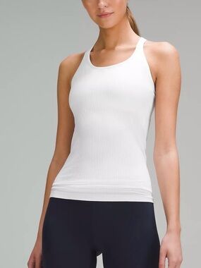 Lululemon Ebb to Street Tank Top Light Support, B/C Cup. White Size: 4